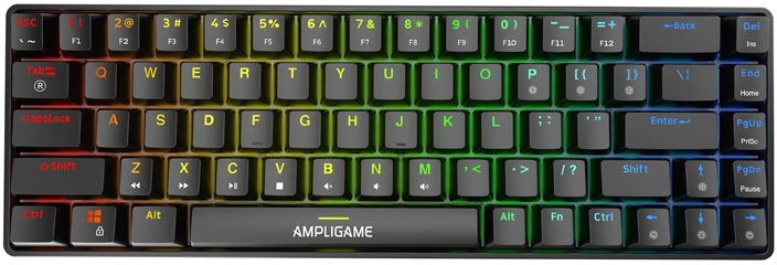 Fifine GK1 mechancial klaviatūra ,65% RGB (juodas)