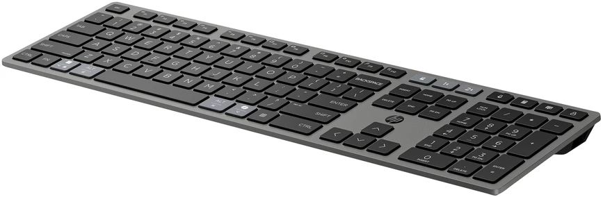 HP 725 Belaidė klaviatūra - Multi-Device, Dual-Mode, Programmable, Rechargeable - Nightfall Juodas, spill resistant - ENG