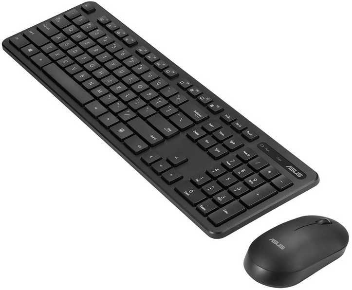 Klaviatūra Asus CW100 | Klaviatūros ir pelės rinkinys | Wireless | US-ENG | Juodas