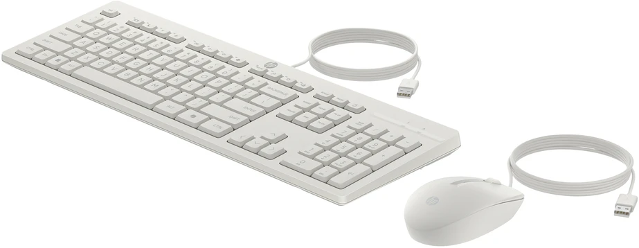 HP 225 G2 USB su laidu Pelė Klaviatūra Combo, Copilot Key - Cashmere Baltas - ESTONIAN