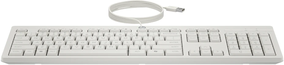 HP 225 G2 USB su laidu Pelė Klaviatūra Combo, Copilot Key - Cashmere Baltas - ESTONIAN