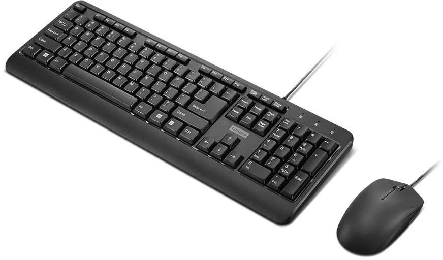 Lenovo | 160 Combo | Klaviatūra | su laidu | su pele | US | Juodas