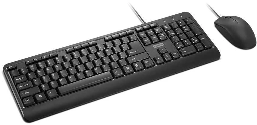 Lenovo | 160 Combo | Klaviatūra | su laidu | su pele | US | Juodas