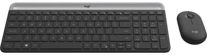 Logitech MK470 Slim Wireless Combo, belaidė klaviatūra ir pelė, DE išdėstymas, Grafito spalvos