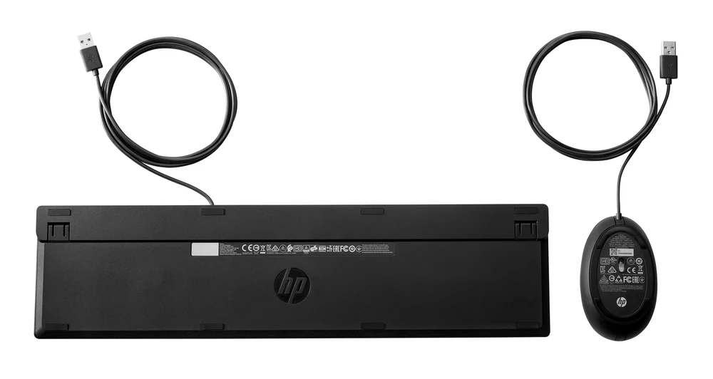 HP 320MK USB su laidu Pelė Klaviatūra Combo, spill resistant – Juodas - EST