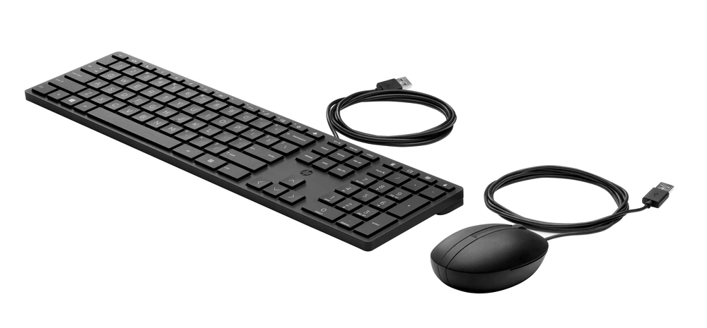 HP 320MK USB su laidu Pelė Klaviatūra Combo, spill resistant – Juodas - EST