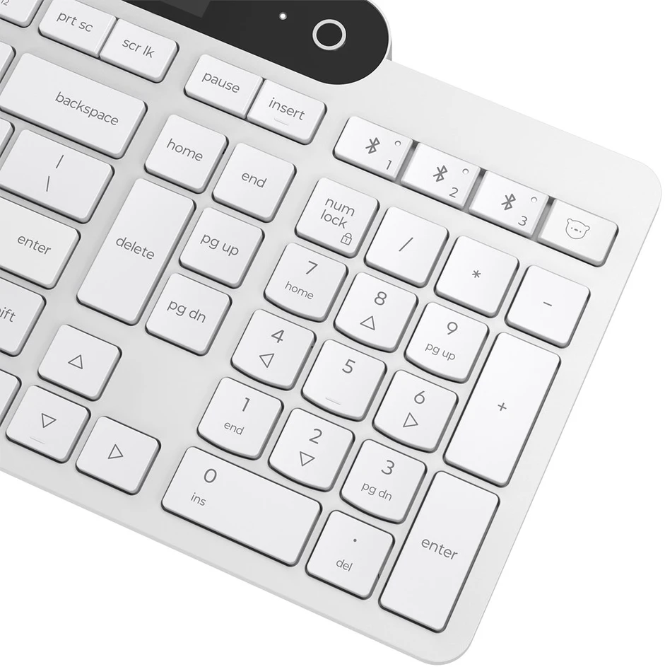 Lenovo 800 Self-Charging Bluetooth Klaviatūra-US English | Klaviatūra | Bluetooth | US English | Baltas