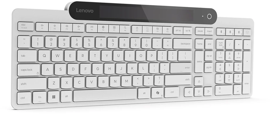 Lenovo 800 Self-Charging Bluetooth Klaviatūra-US English | Klaviatūra | Bluetooth | US English | Baltas