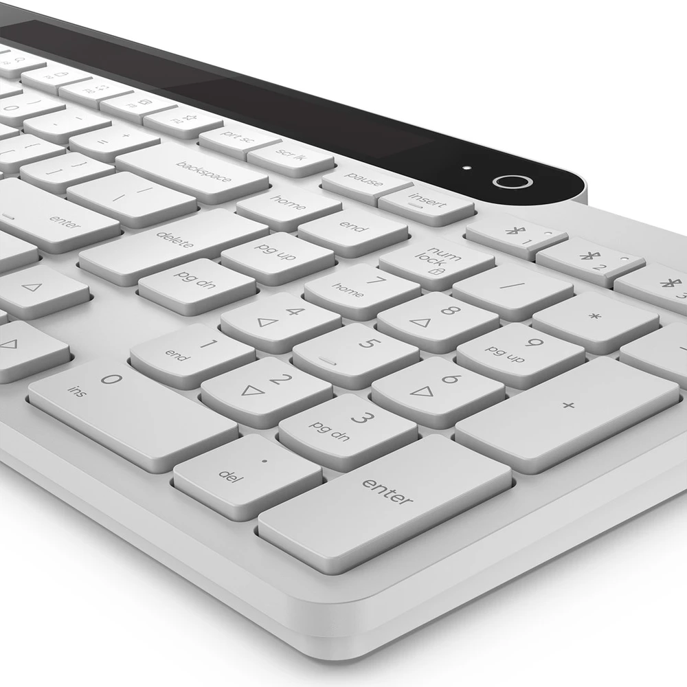 Lenovo 800 Self-Charging Bluetooth Klaviatūra-US English | Klaviatūra | Bluetooth | US English | Baltas