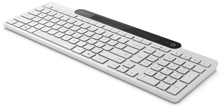 Lenovo 800 Self-Charging Bluetooth Klaviatūra-US English | Klaviatūra | Bluetooth | US English | Baltas