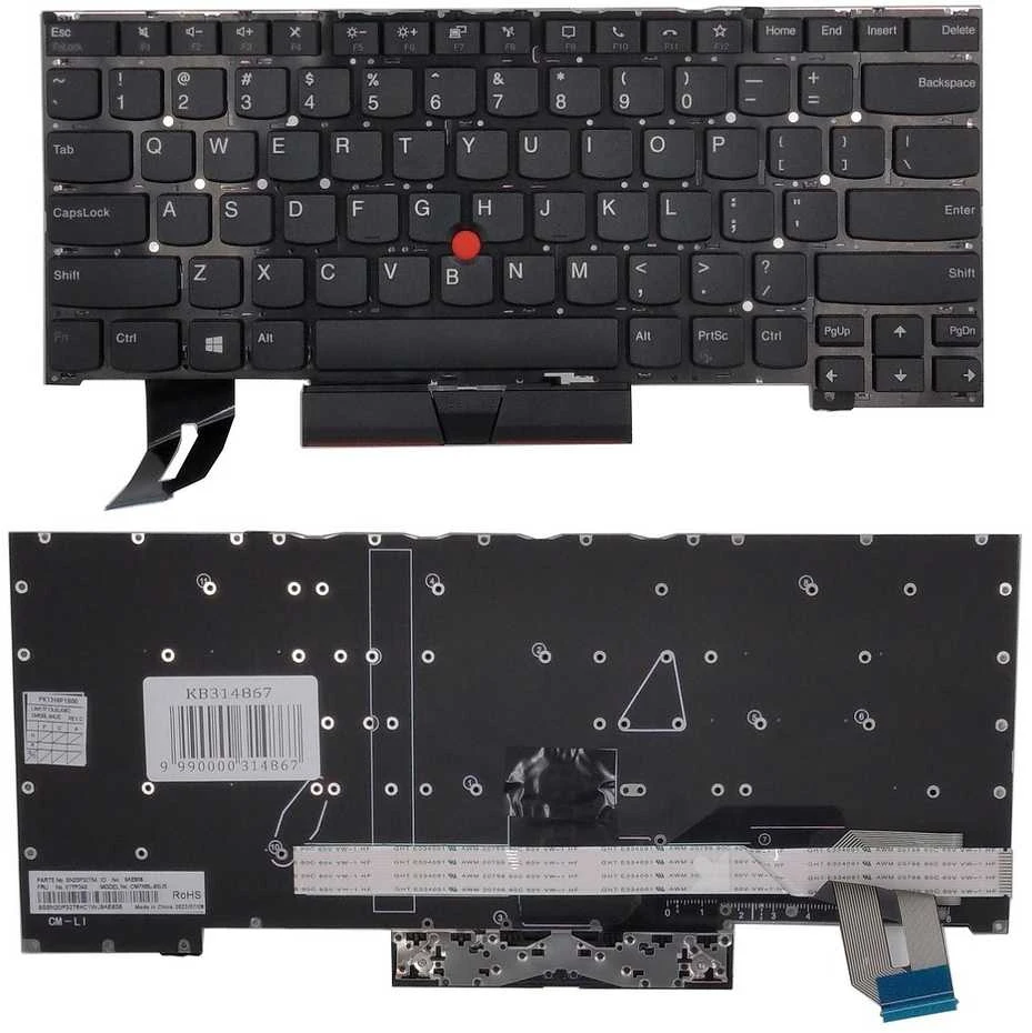 Klaviatūra LENOVO ThinkPad T14s, su trackpoint, US