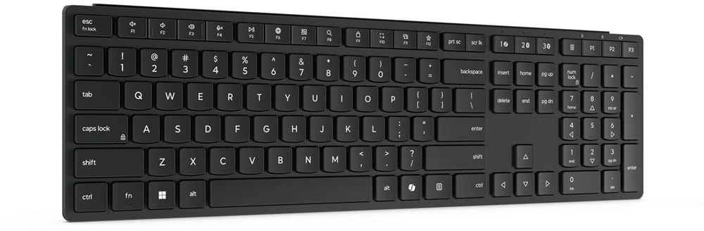 Lenovo Wireless Multi-Mode Pro 6000 klaviatūra Home/Office RF belaidė + Bluetooth QWERTY US English Juodas