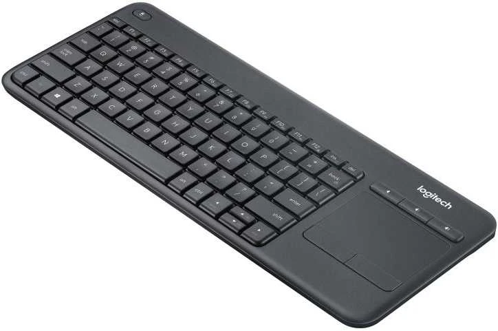 Belaidė klaviatūra Logitech K400 Plus su jutikliniu kilimėliu, DE išdėstymas, Juoda