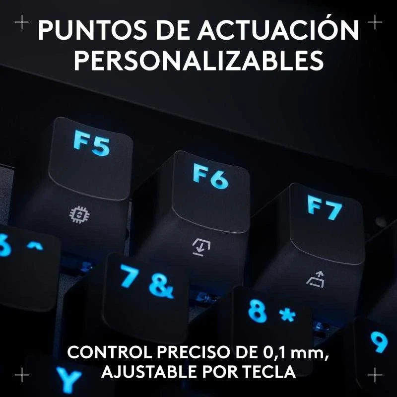 Klaviatūra žaidimams Logitech G Pro X TKL Rapid Juodas su laidu magnetyczno-analogowe su pašvietimu juoda