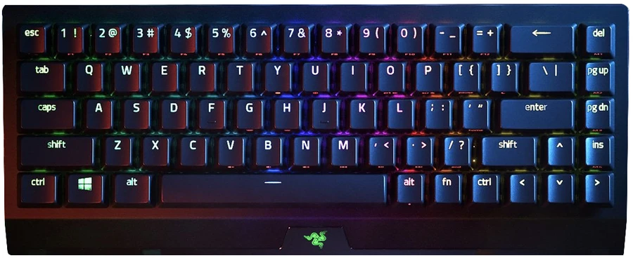 Belaidė 65% Klaviatūra Razer BlackWidow V3 Mini HyperSpeed su Razer Chroma RGB, Yellow Switch, US išdėstymas