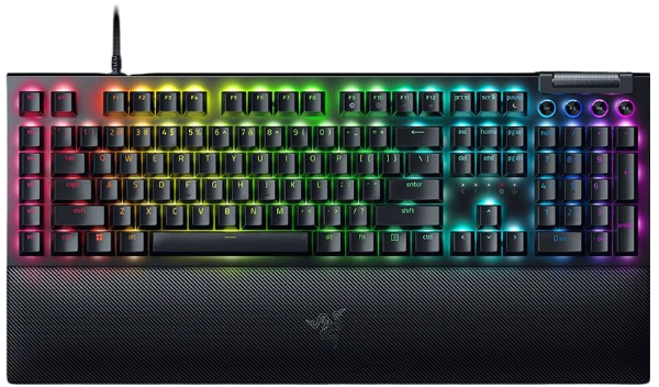 Razer | BlackWidow V4 | Mechaninė klaviatūra žaidimams | su laidu | RGB LED pašvietimas | US | Geltona Switches | Juodas