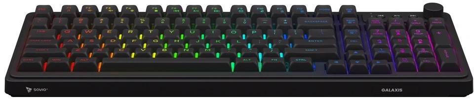Savio Galaxis klaviatūra Gaming USB QWERTY US English Juodas