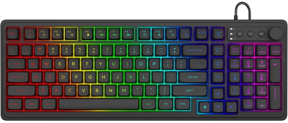Savio Galaxis klaviatūra Gaming USB QWERTY US English Juodas