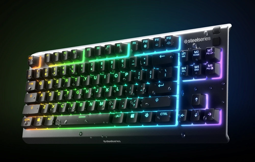 Žaidimų klaviatūra SteelSeries Apex 3 TKL, US kalba, Juodos spalvos