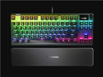 Klaviatūra SteelSeries Apex 7 TKL, Red Switch, US kalba, Juodos spalvos