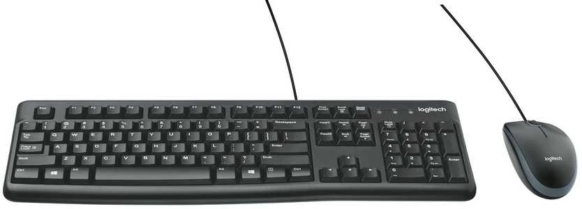 Laidinis klaviatūros ir pelės komplektas Logitech MK120, International išdėstymas