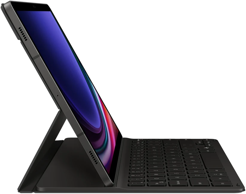 Klaviatūros Dėklas - Samsung DX720UB Plonas Knygelės Tipo Dėklas Su Klaviatūra, Skirtas Galaxy Tab S9/S9 FE/S10 FE/S10 Lite, Juoda