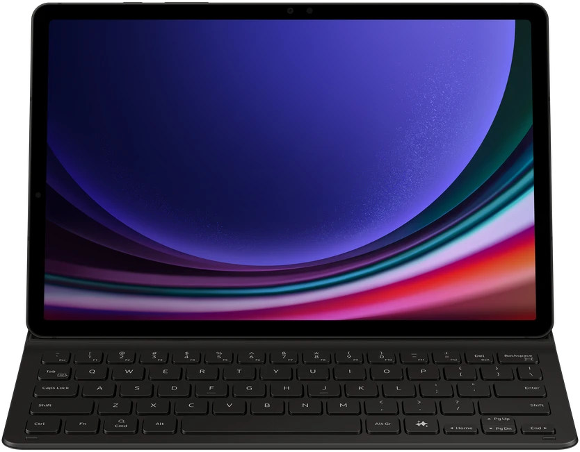Klaviatūros Dėklas - Samsung DX720UB Plonas Knygelės Tipo Dėklas Su Klaviatūra, Skirtas Galaxy Tab S9/S9 FE/S10 FE/S10 Lite, Juoda