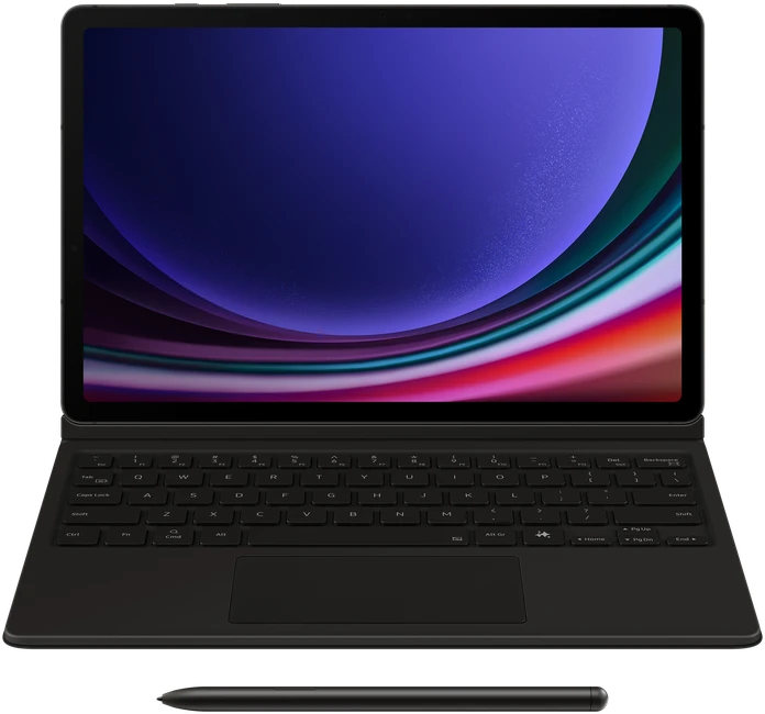 112803 Samsung Galaxy TAB S9 11.0 / S9 FE 10.9 Samsung Book Cover Keyboard (EF-DX725UBEGWW) juodos spalvos