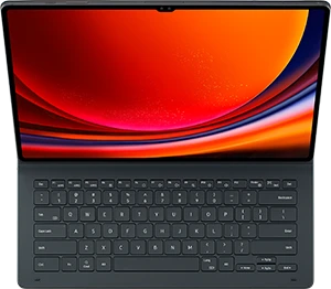 Samsung Galaxy Tab S9 Ultra Book Cover Klaviatūra Slim Juodas