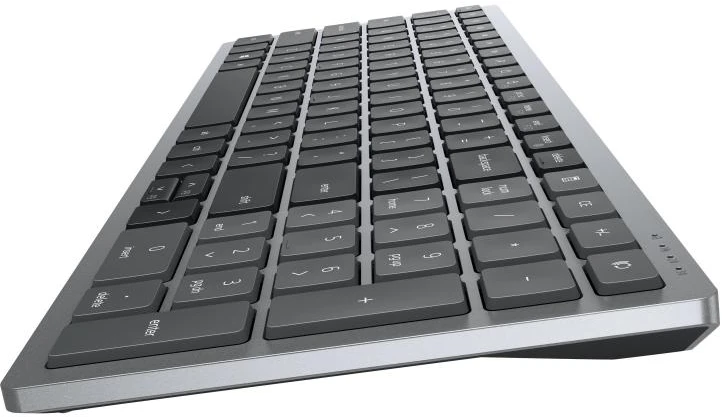 DELL KM7120W klaviatūra RD belaidis ryšys + „Bluetooth“ QWERTY Vokiečių Pilka, Titanas