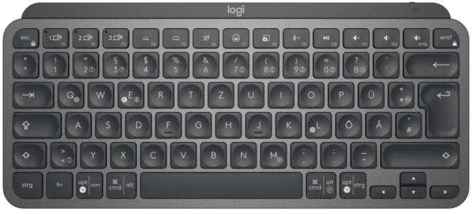 Belaidės klaviatūros ir pelės rinkinys Logitech MX Keys Mini, QWERTZ, Juodos spalvos (920-011054)