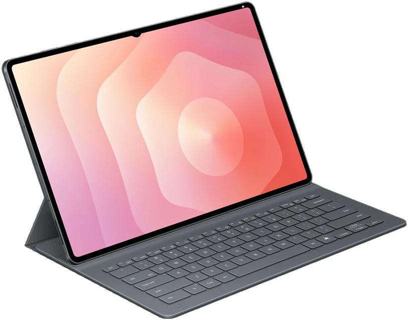 Samsung Galaxy Tab S11 Ultra knyginis dėklas su klaviatūra, plonas, juodas