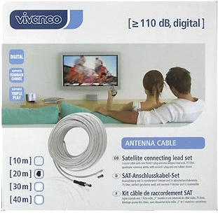 Koaksialinis Kabelis - Vivanco SAT 20 m 44061