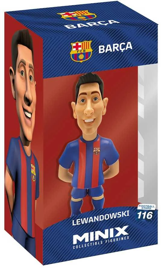 Kolekcinė Figūrėlė - MINIX FC Barcelona Robert Lewandowski 12 cm