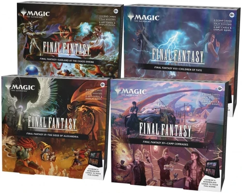 Kolekcinio kortų žaidimo priedas - Magic: The Gathering Final Fantasy Scene Box 4 dalių rinkinys