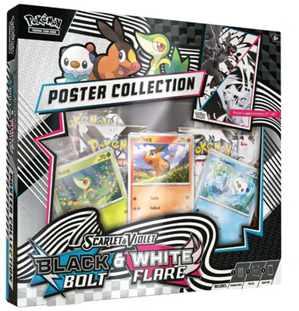 The Pokemon Pokemon TCG: Scarlet & Violet 10.5 - Juodas Bolt & Baltas Flare Unova Poster Collection