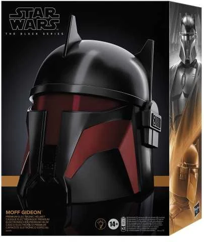 Kolekcionuojamas šalmas - Hasbro Star Wars The Juodas Series Moff Gideon Elektroninis šalmas