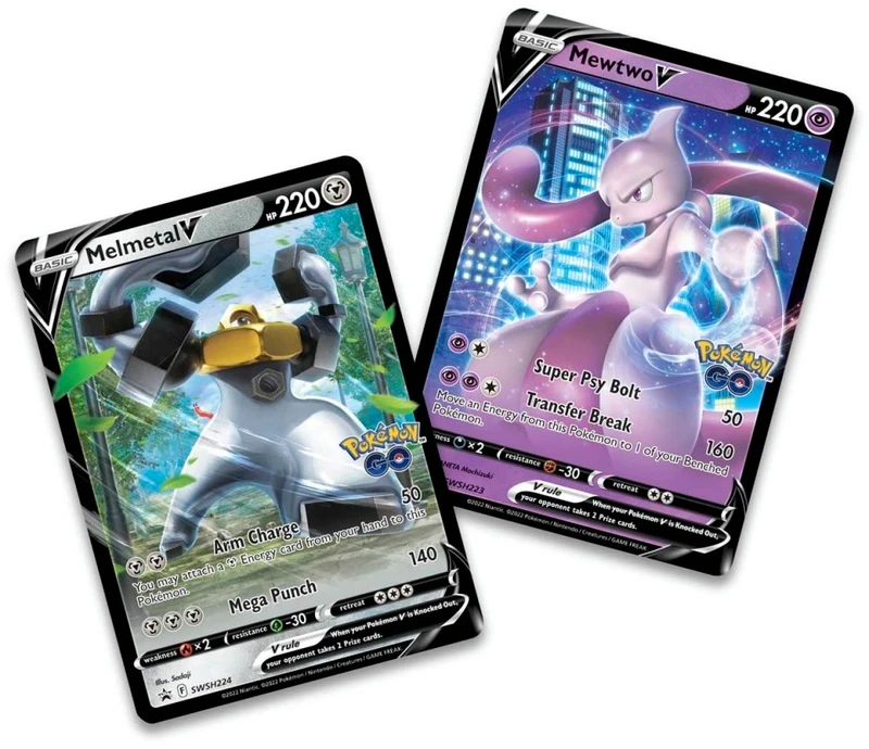 Kolekcionuojamos Kortelės - Pokémon GO V Battle Deck Mewtwo V & Melmetal V 60 Kortelių
