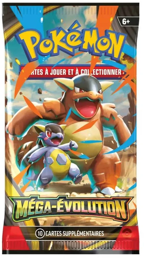 Kolekcionuojamos Kortelės - Pokémon Mega Evolution ME01 Booster Pack 10 Cards Prancūzų