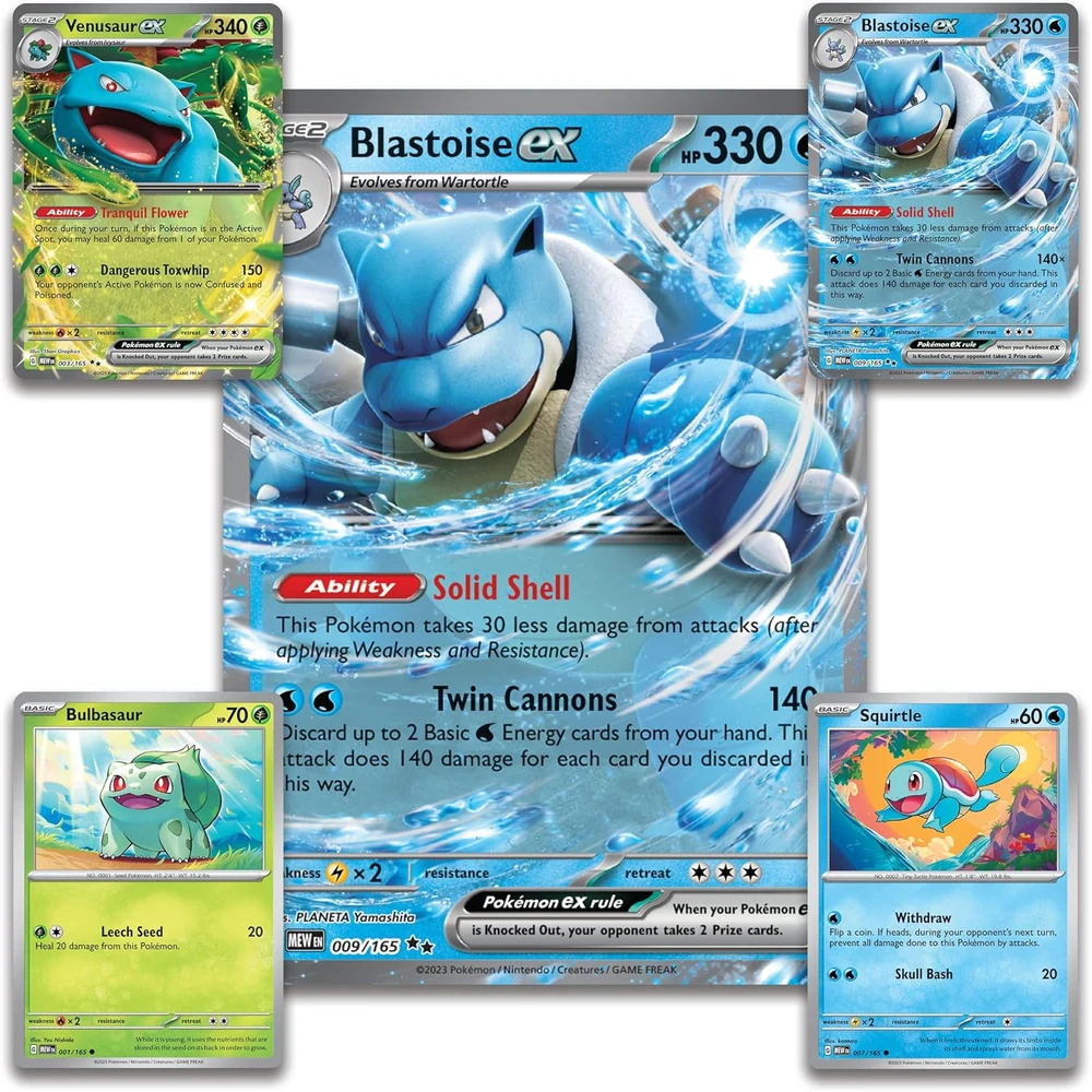 Kolekcionuojamos Kortelės - Pokémon Scarlet & Violet 151 Blooming Waters Premium Collection, 12 Booster Packs