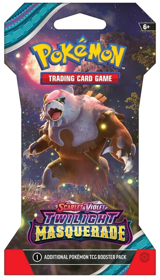 Kolekcionuojamos Kortelės - Pokémon Scarlet & Violet: Twilight Masquerade Sleeved Booster Pack 10 Pcs