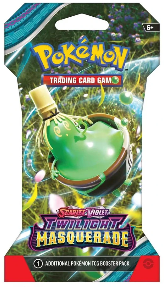 Kolekcionuojamos Kortelės - Pokémon Scarlet & Violet: Twilight Masquerade Sleeved Booster Pack 10 Pcs