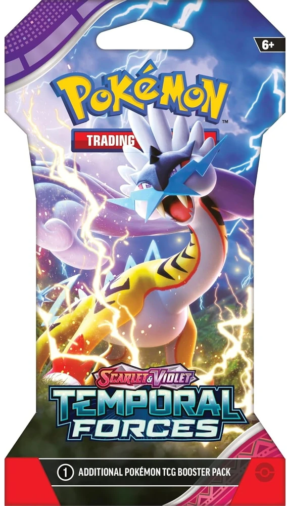 Pokémon TCG Scarlet & Violet: Temporal Forces papildymas su įmaute 10 kortų EN