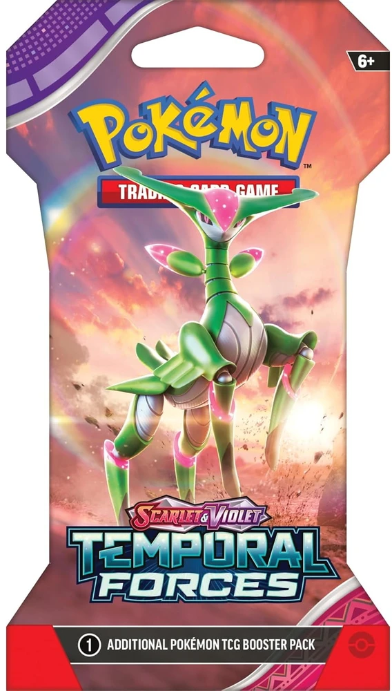 Pokémon TCG Scarlet & Violet: Temporal Forces papildymas su įmaute 10 kortų EN