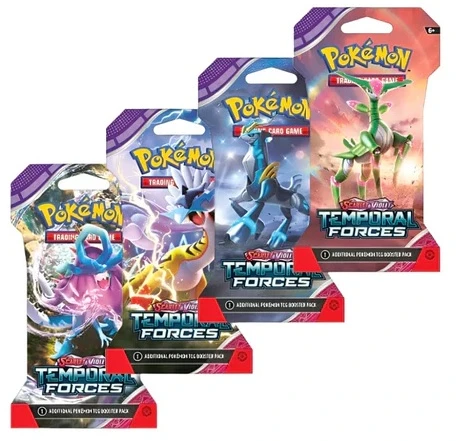 Pokémon TCG Scarlet & Violet: Temporal Forces papildymas su įmaute 10 kortų EN