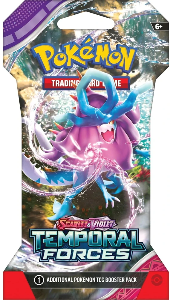 Pokémon TCG Scarlet & Violet: Temporal Forces papildymas su įmaute 10 kortų EN
