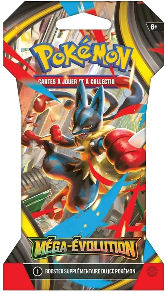 Kolekcionuojamos Kortelės - Pokémon TCG Mega Evolution ME01 Sleeved Booster Pack 10 Cards