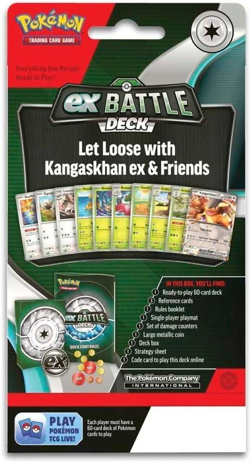 Kolekcionuojamos Kortelės - Pokémon TCG: Battle Deck Kangaskhan Ex 60-Card Deck