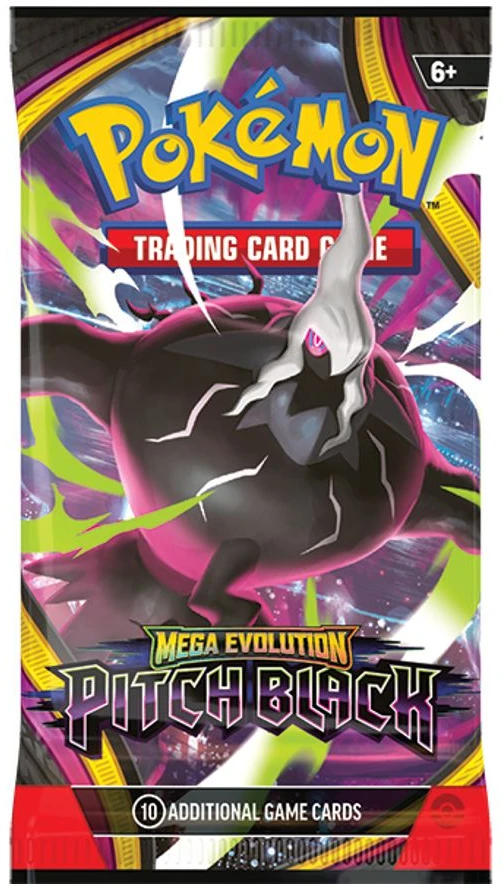 Kolekcionuojamos Kortelės - Pokémon TCG Mega Evolution ME05 Pitch Juodas Booster Pack 10 kortelių