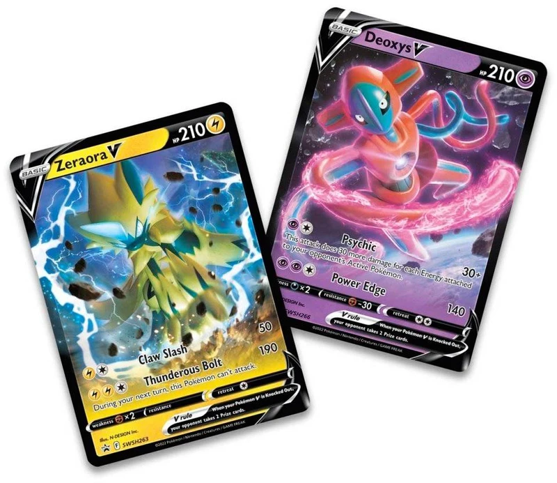 Kolekcionuojamos Kortelės - Pokémon TCG: V Battle Deck Zeraora Vs. Deoxys 120 Cards